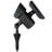Black Low Voltage Battery Powered Integrated LED Metal Spot Light Pack