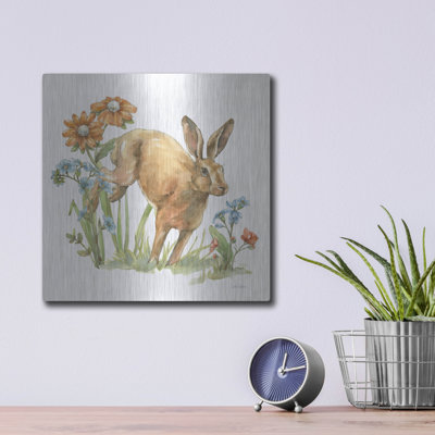 In The Garden 4' by Leslie Trimbach Metal Wall Art