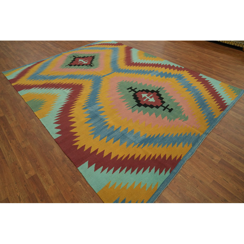 Tapis oriental géométrique Kilim 7 x 10