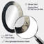 Miroir mural ovale blanc et noir-1383269571