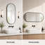 Miroir ovale à cadre mural