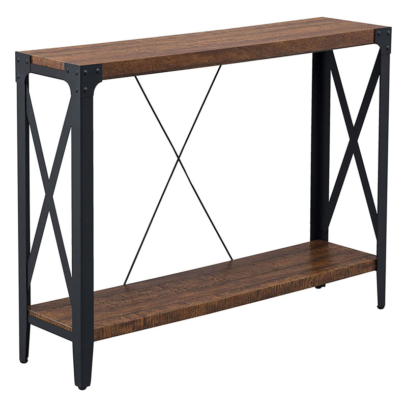 Sylvain 46'' Console Table, Reclaimed Barnwood Oak