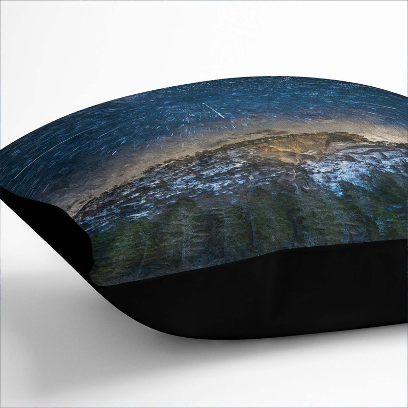 Throw Cushion, 55cm H x 55cm W x 20cm D, Black
