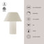 Folio 10-in Black dimmable LED Table Lamp-1496782498