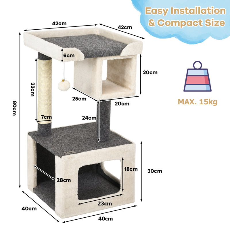Lyell 80cm H Cat Tree