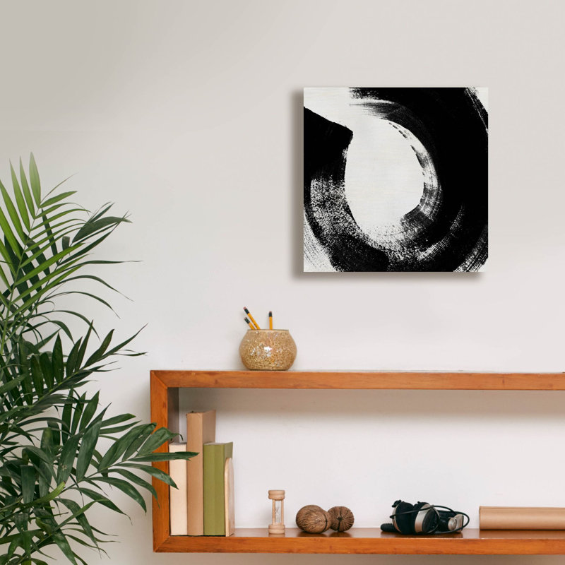 «Block Brushwork 7» par June Erica Vess, art mural sur toile, H 12 po x l 12 po x P 0,75 po