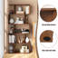 Bibliothèque géométrique en bois manufacturé à 5 niveaux H 62,5 "H 27,5" Rufio-1209618850
