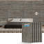 Panneaux muraux en pierre artificielle 3D, panneau de lambris pour décoration murale intérieure, ignifuge et léger et imperméable, pour mur de télévision, bureau, salon, 47,24 po x 23,62 po-126333990