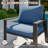 Aluminum Outdoor Sofa Patio Loveseat with Premium Cushions-1865954566