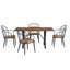 Chaises de salle à manger d'intérieur rembourrées avec pieds 2. Robuste et élégant, l 22,49 po x P 24,86 po, H 32,63 po, base en métal. Attrait durable,
