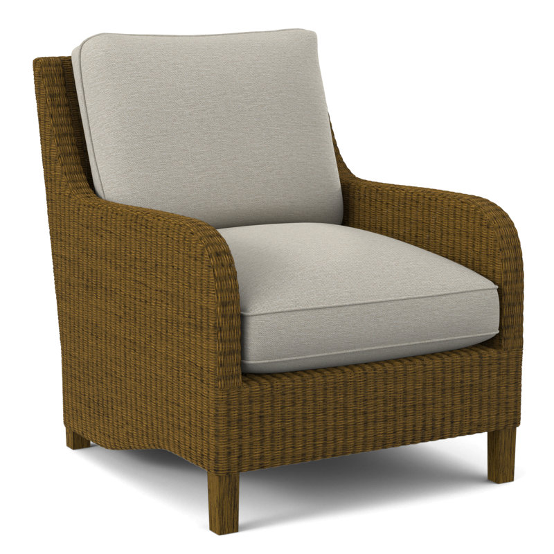 Gibraltar Armchair, Frost White, White Performance Fabric; 0851-94