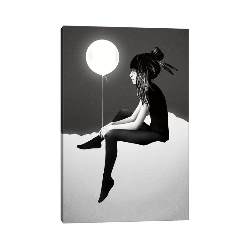 «No Like Thing As Rien by Night» par Ruben Ireland - impression d'art graphique, H 12 po x l 8 po x P 0,75 po, Toile tendue