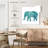 Brampt Boho Teal Elephant II