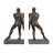 Polystone People Decorative Bronze Bookends Set