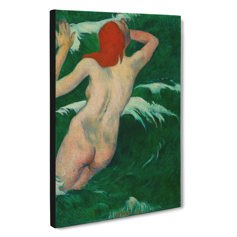 In The Waves by Paul Gauguin - Wrapped Canvas, 76cm H x 50cm W x 3cm D
