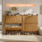Fluted Shoe Storage Cabinet With 2 Flip Drawers
