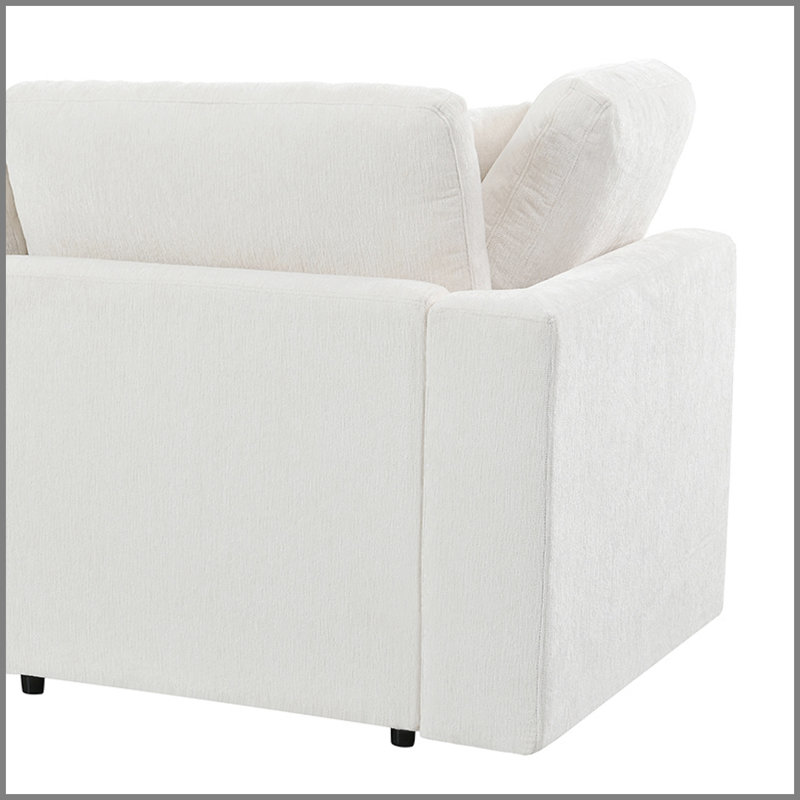 Fauteuil Chenille, Chenille beige
