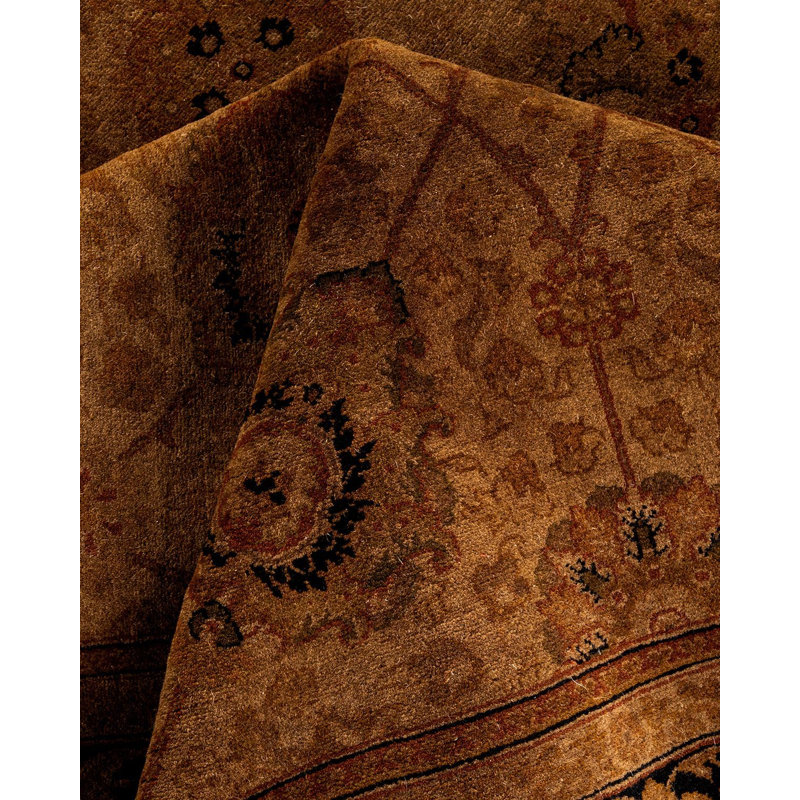 Fine Vibrance One-of-a-Kind 4' 8" x 4' 10" Hand Knotted Area Rug