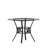 Hardrick 42'' Round Glass Dining Table with Crescent Style Metal Frame-28473370-28473371