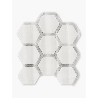3" DOLOMITE W/BARDIGLO MARBLE MOSAIC HONED