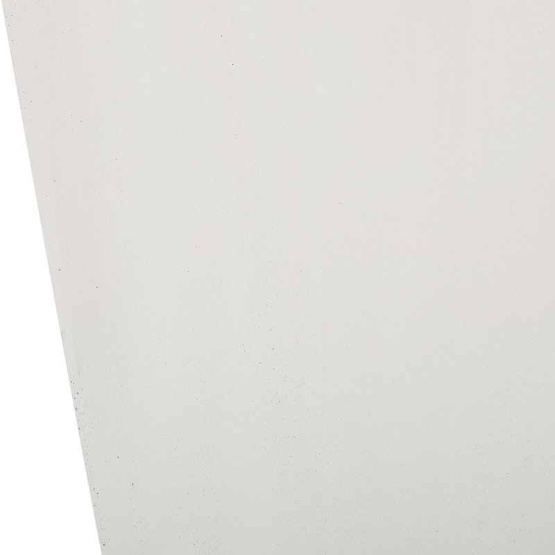 13" Small Cast Stone Planter, Matte White - Stylish For Outdoor Decoration Modern Planter Transform Your Patio Into A Gorgeous Spot