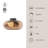 Trinity Glass LED Semi Flush Mount-77452336