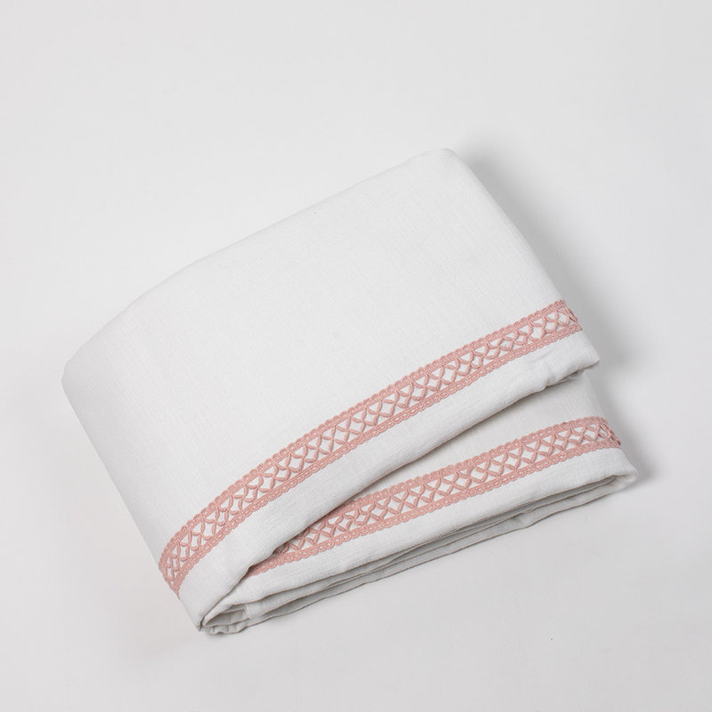 Housse de couette standard en coton Phee, Housse de couette pour très grand lit, gris