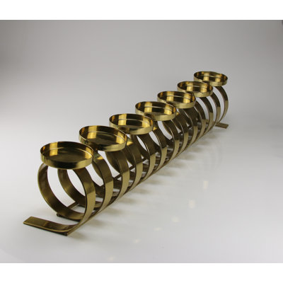13 cm H Stainless Steel Fireplace Candelabra