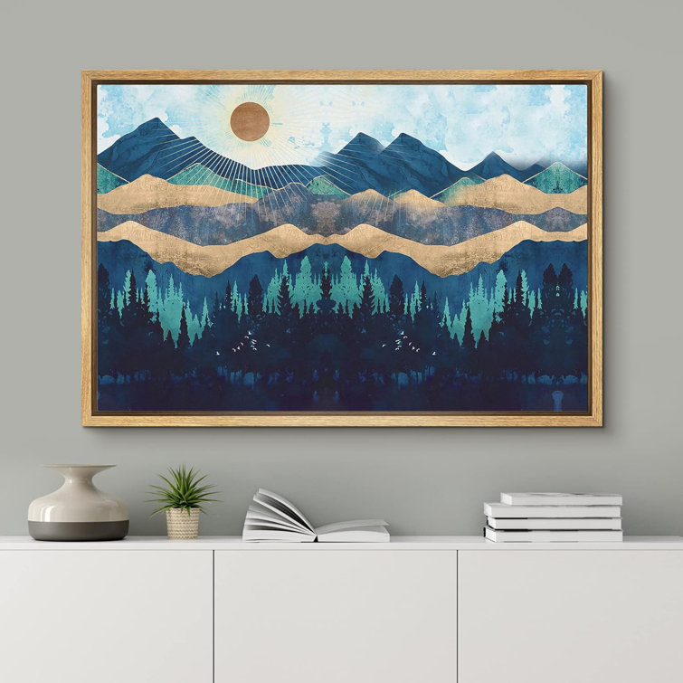 Small Canvas Print Landscape Painting Mountain Print Print -  in 2023