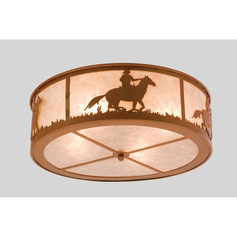 Rustic Lodge 4 - Light Flush Mount