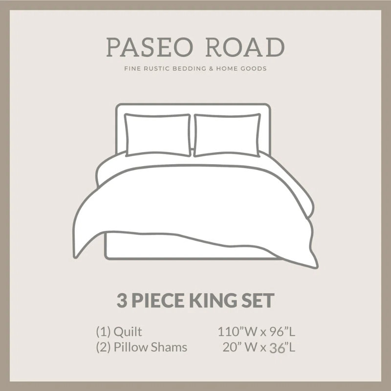 Del Sol Red/Orange/Tan Aztec Print Cotton Southwestern Style Reversible Quilt Set, King Quilt + 2 Shams