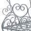 Lit simple avec auvent, argent