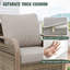 Ensemble de 2 chaises longues d'extérieur en osier brun-1643539394