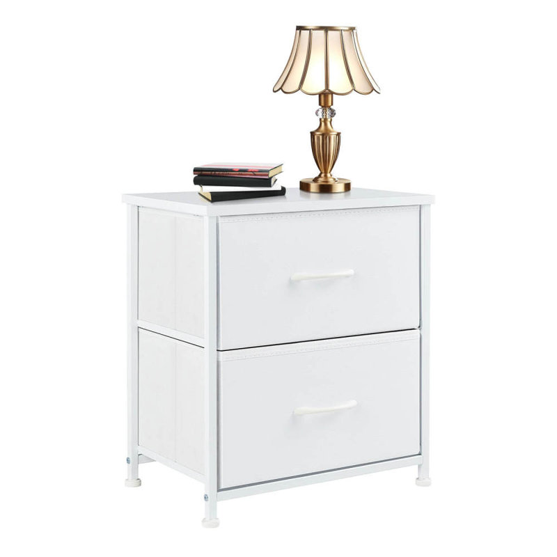 Mehrun 2 Drawer Storage Drawer, White