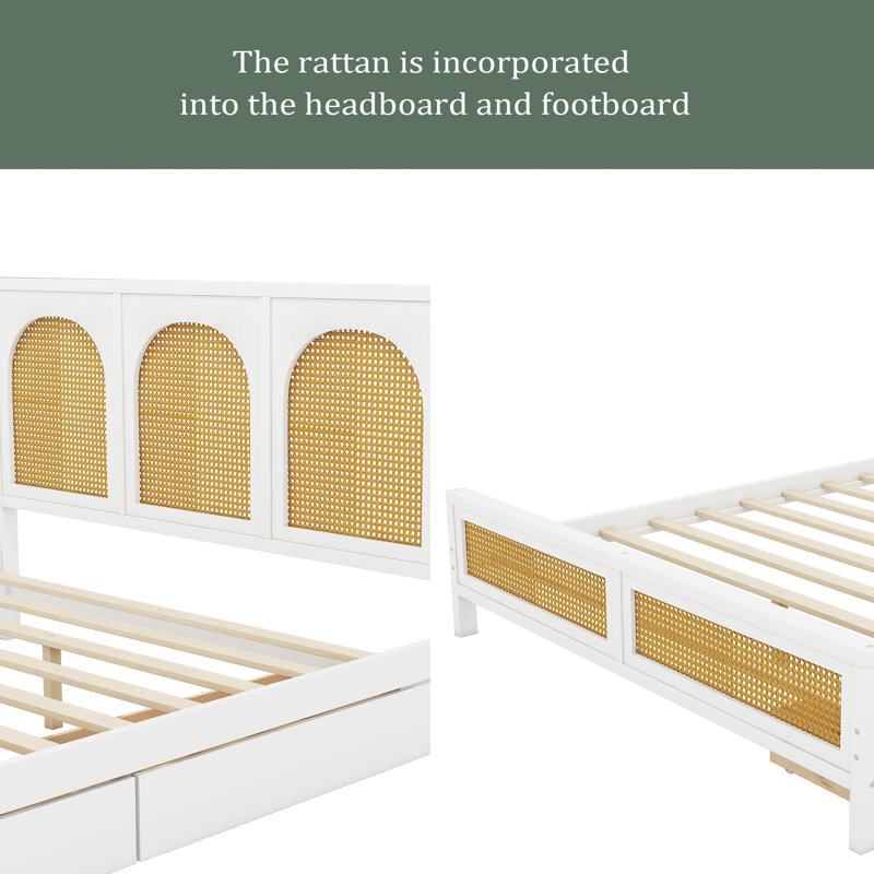 Lit plateforme avec rangement Altovise, Grand, Noir