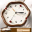 Horloges murales brunes à pendule irrégulière-129418534-129418537