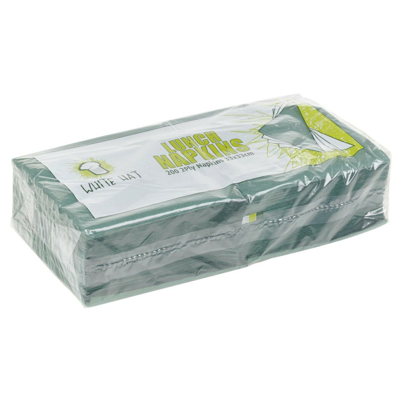Tork Paper Solid Colour Round Napkin, Pine Green