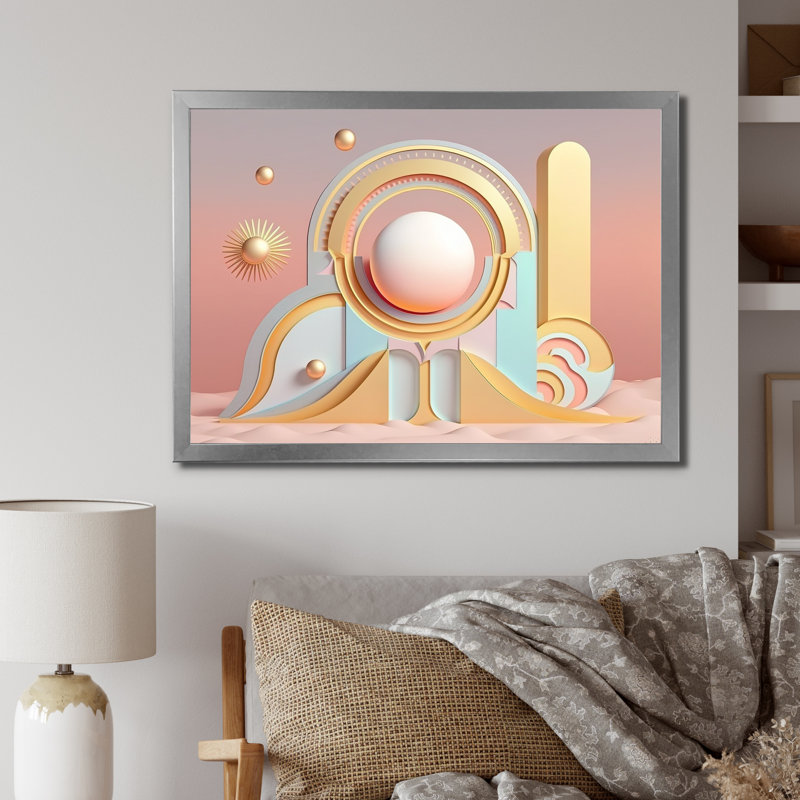 Minimalisme, l'aube de la nouvelle époque, impression d'art mural géométrique moderne, H 16 po x l 32 po x P 1 po