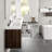 Lumina 84 In.  Wall Mount Double Sink Bath Vanity With Acrylic Top And Integrated Sinks-419114180