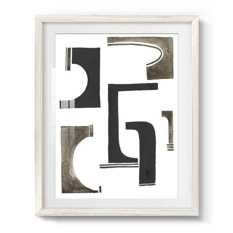 Midway I - impression encadrée, Blanc, H 28,5 po x l 20,5 po