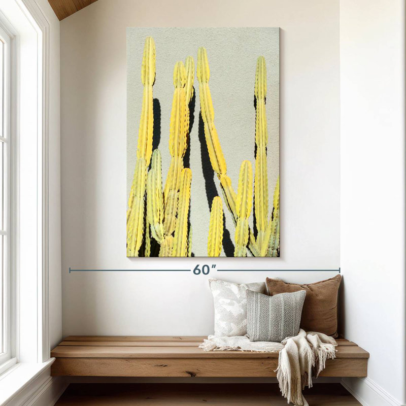 Harnek Yellow Cactus, 51" H x 34" W