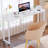 Dakera 70.8'' W Overbed Table with Wheels, Rolling Bed Desk, Writing Desk for Queen/Full Size Bed, MDF Panel + Metal Legs-841456724
