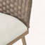 Tabouret de bar Farmhouse avec structure en fer et dossier en rotin, ensemble de 2