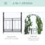 Tonnelle de jardin en métal Outsunny