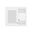 Armoire murale de salle de bain 32 "avec miroir, armoire à pharmacie murale avec 3 tablettes, armoire de rangement à porte miroir