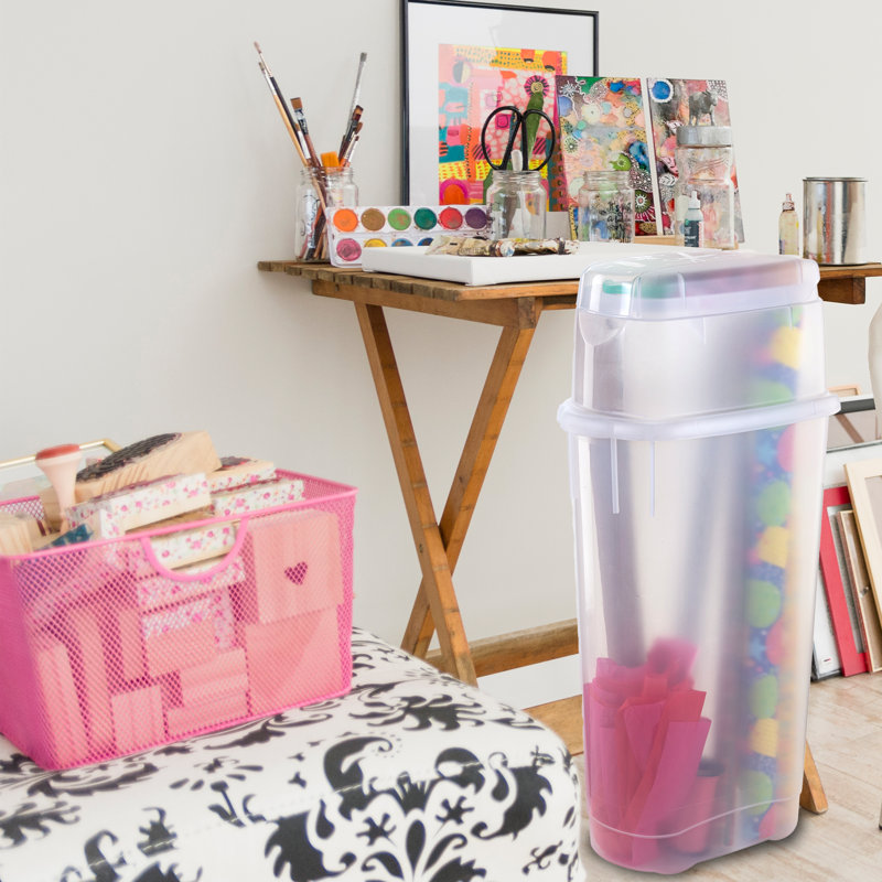 Rubbermaid Wrap N' Craft, Plastic Storage for Wrapping Paper/Crafting Supplied