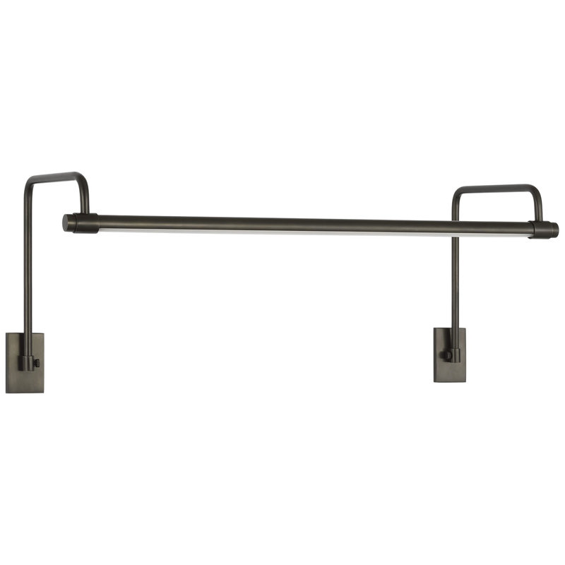 Thomas O'Brien Kidd 18" Frame Mount Picture Light, 8.75" H x 24" W x 8.75" D, Bronze, 15 W