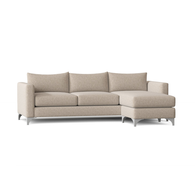 Vess Upholstered Sectional Reversible, Boulderdash Sand