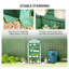 Serre compacte portable avec quatre tablettes et housse de protection en plastique