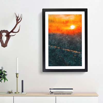 Sunset over Tokyo - Framed Print